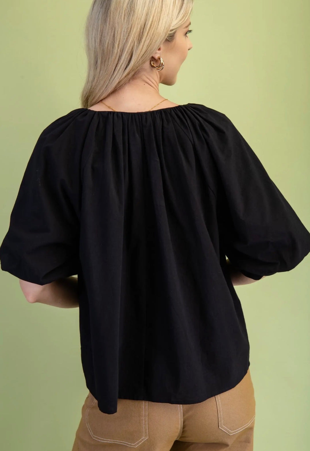 Beauty in Black Blouse