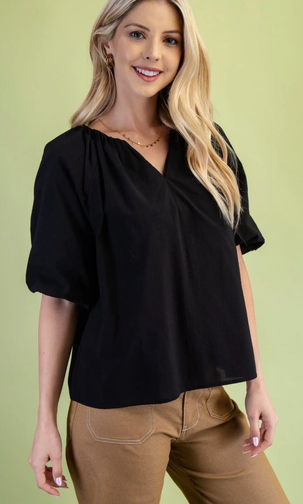 Beauty in Black Blouse