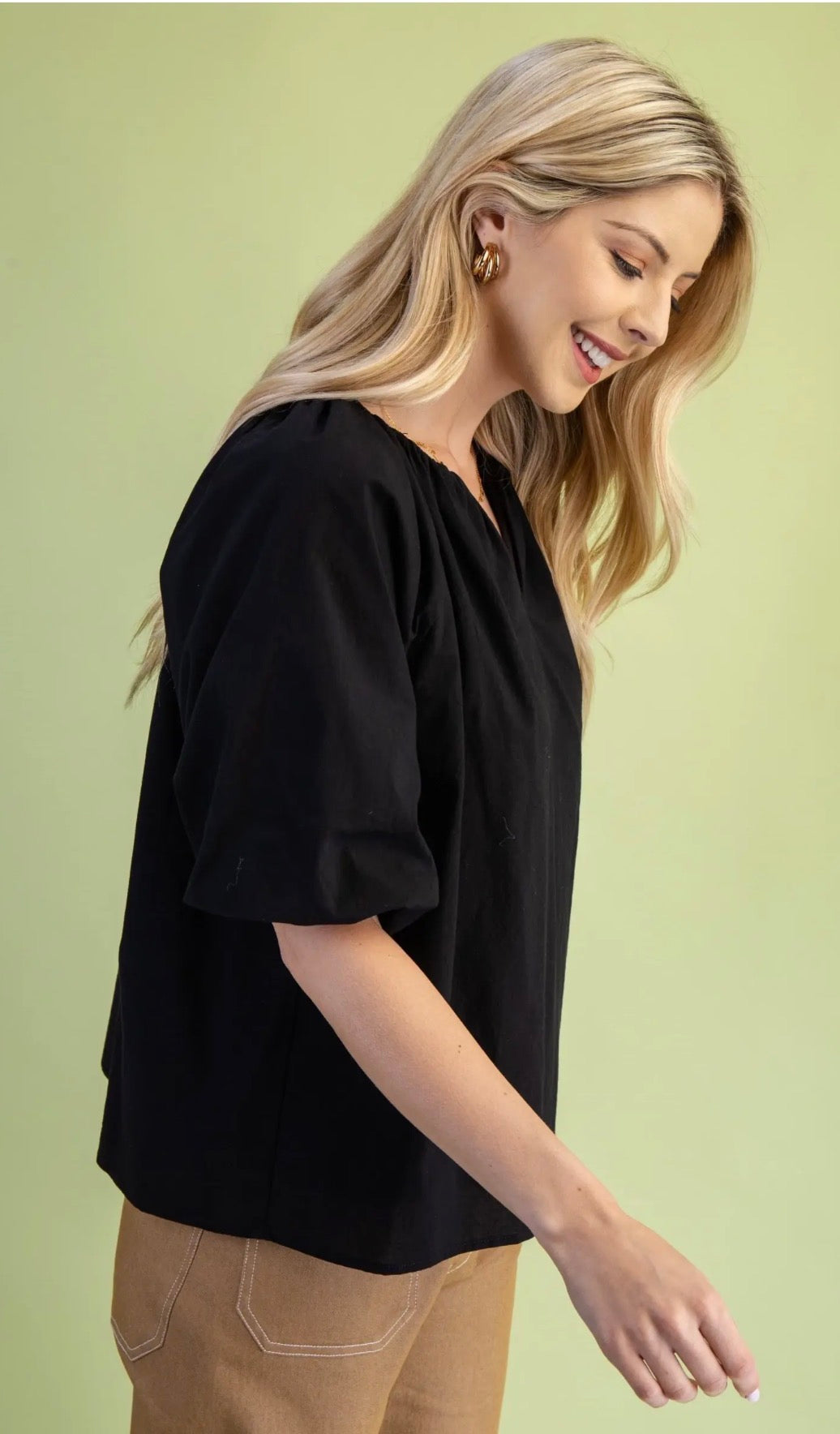Beauty in Black Blouse