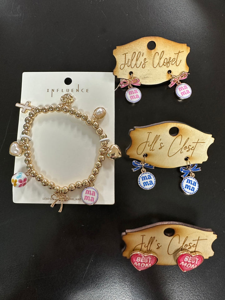 Best Mama Earrings or Bracelet