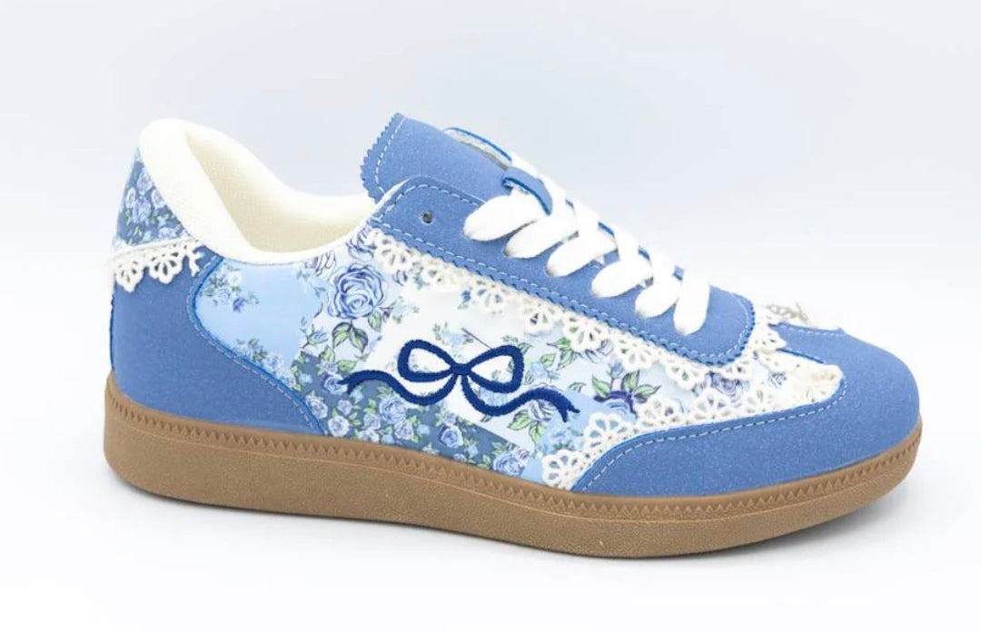 Blue Bow Sneaker