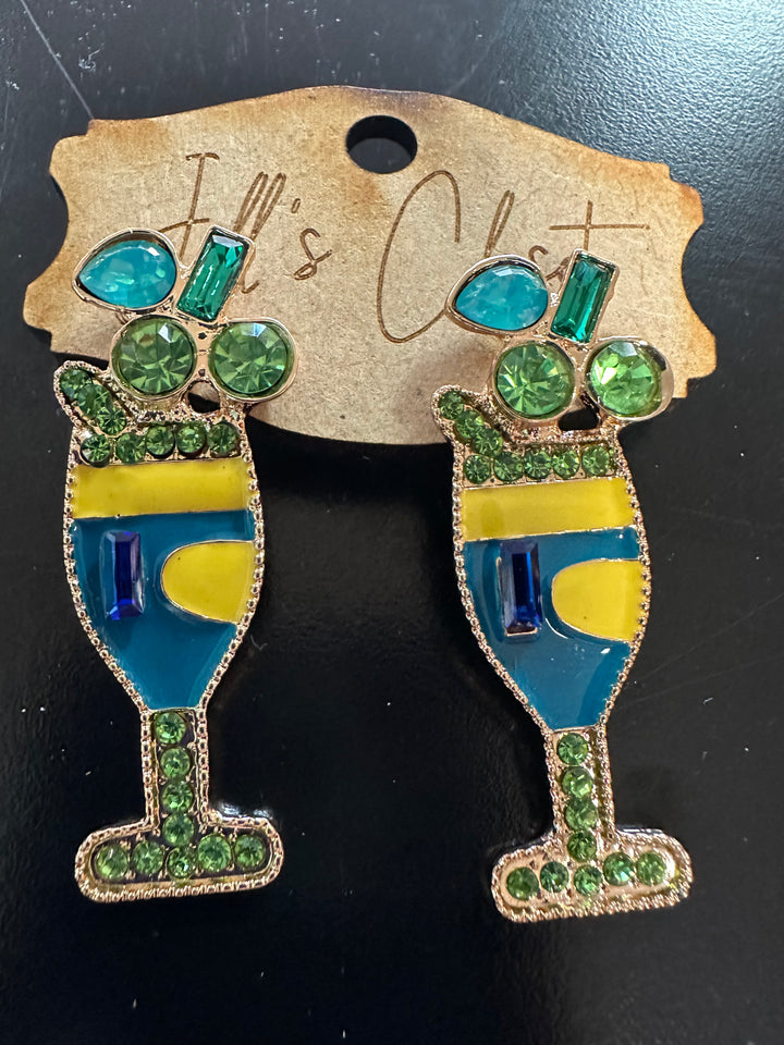 Cocktail glass Earrings