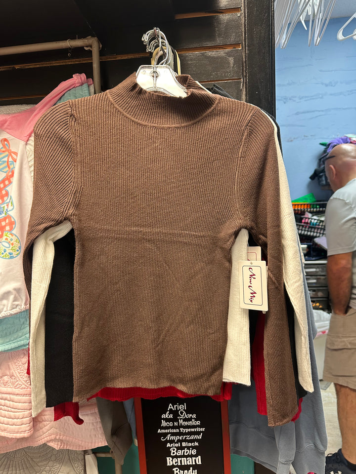 Mock neck top