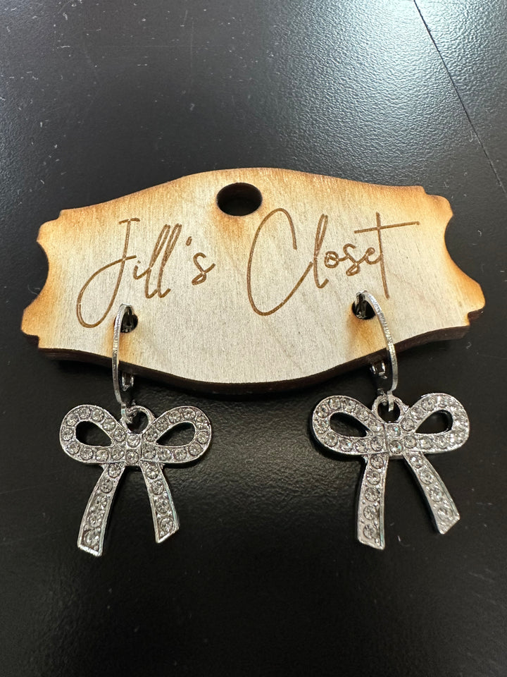 Bow Hoop Earrings