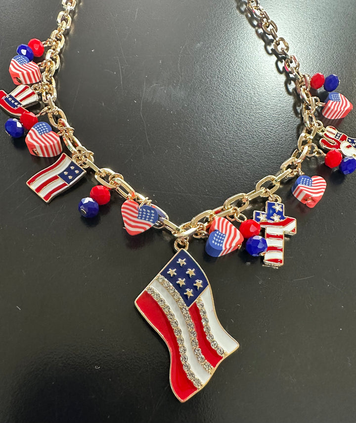 Patriotic Charm Necklace