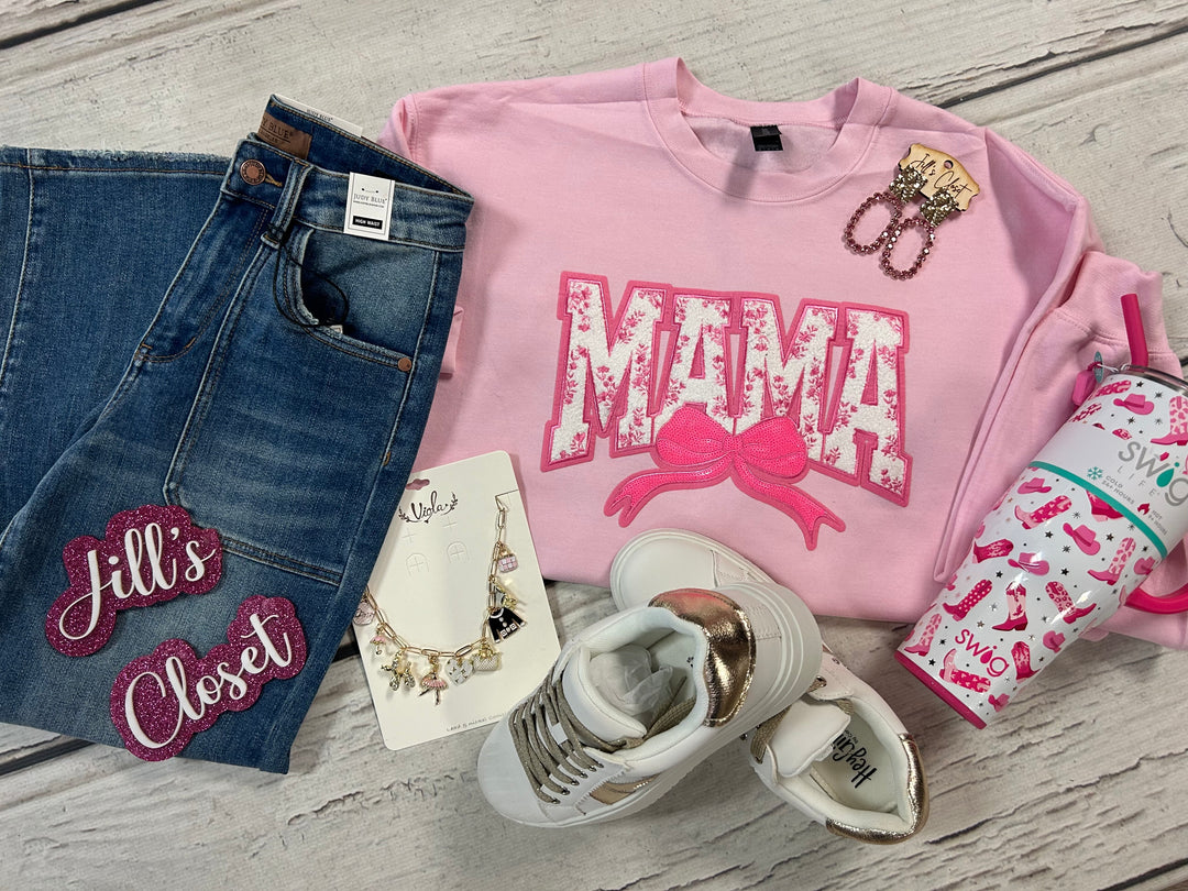 Floral Mama Patch Sweatshirt