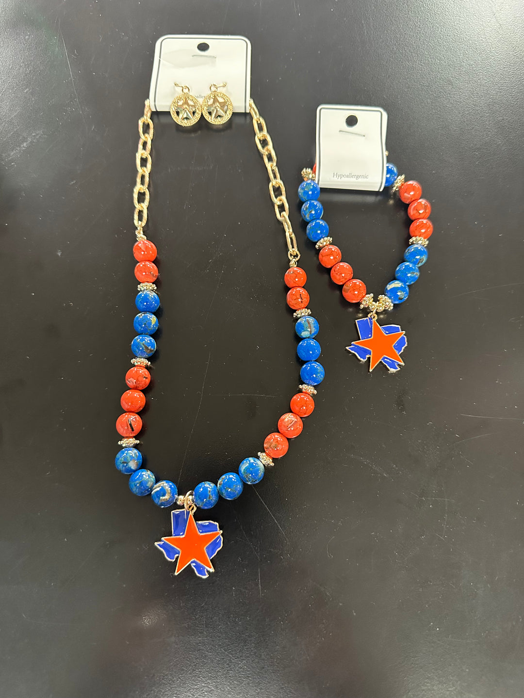 Texas Star Necklace Set or Bracelet