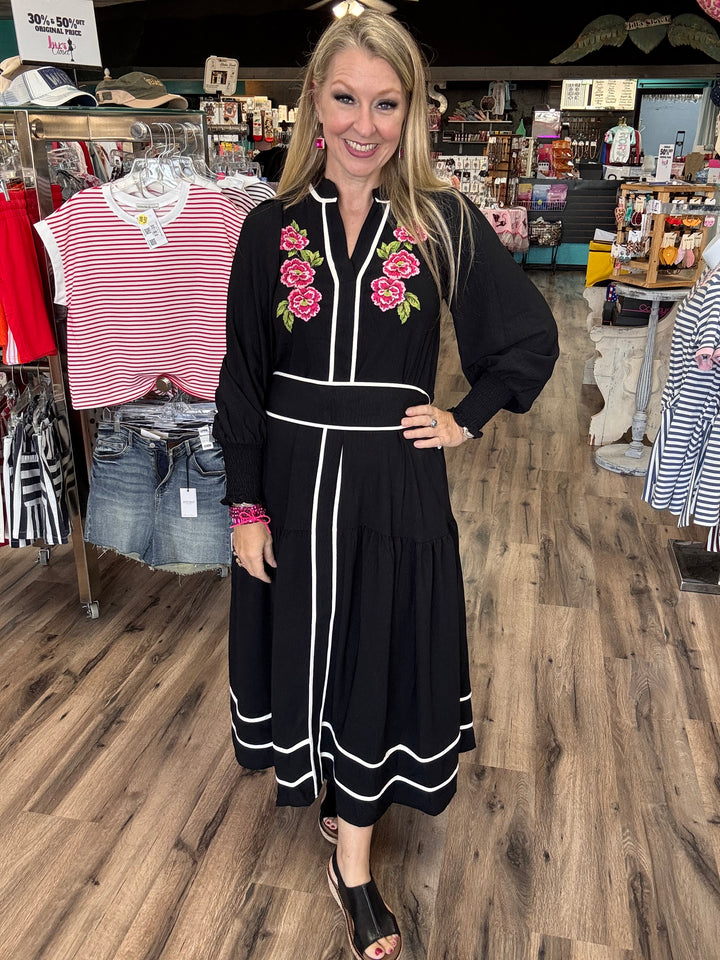 Midnight Rose Melody Maxi Dress