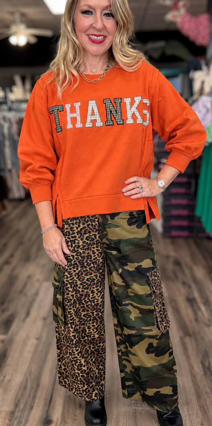 Camo & Leopard Cargo Jeans