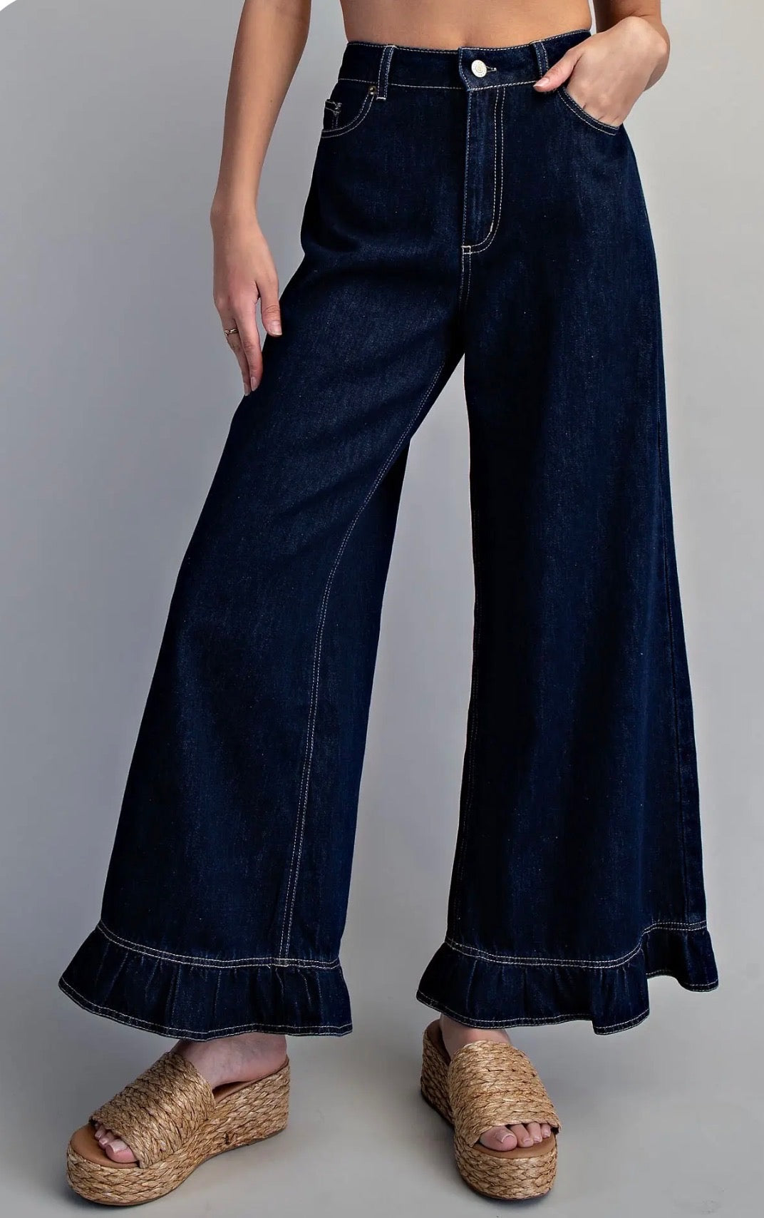 Ruffle Me Denim Pants