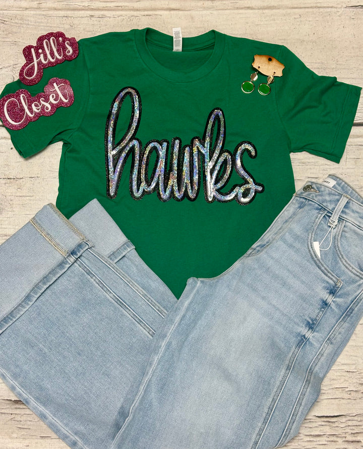 Sequin Script School Mascots Tee