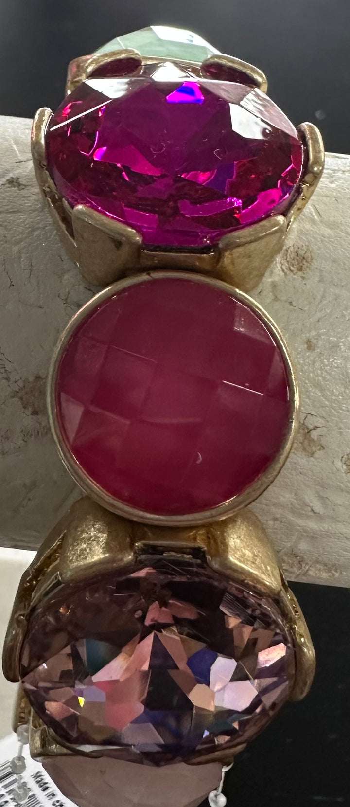 Lg. faceted Rd. stone Bracelets