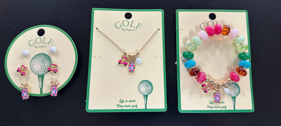 Golf Earrings, Necklaces or Bracelets