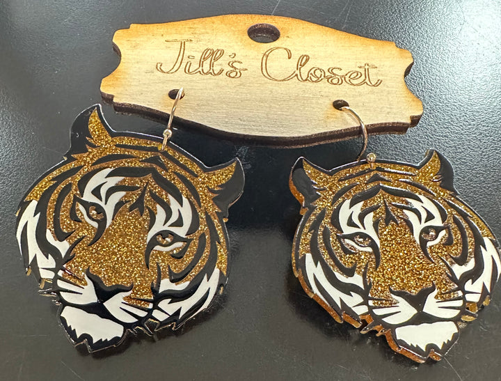 Tiger earrings