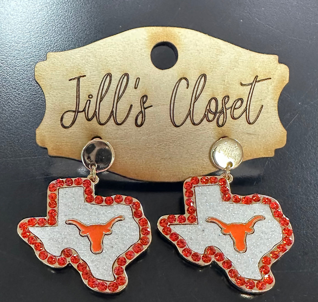Texas Rhinestone Earrings