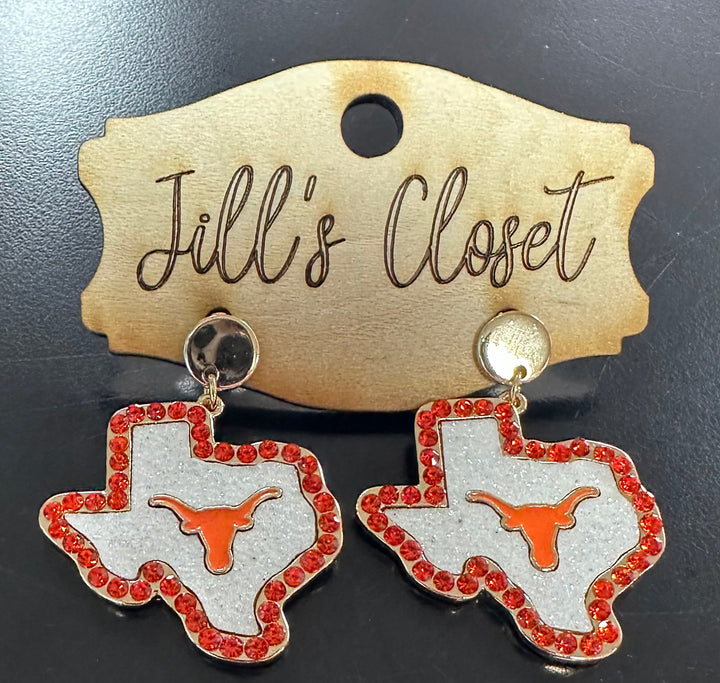Texas Rhinestone Earrings