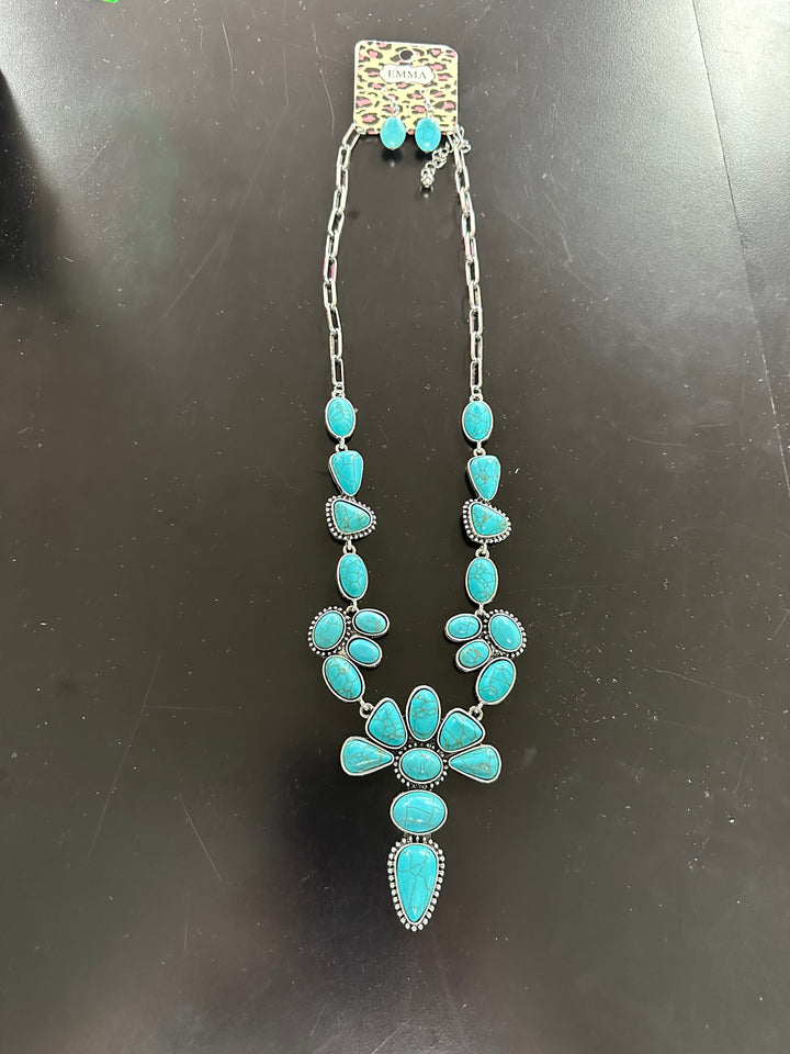 Turquoise Necklace & Earring Set