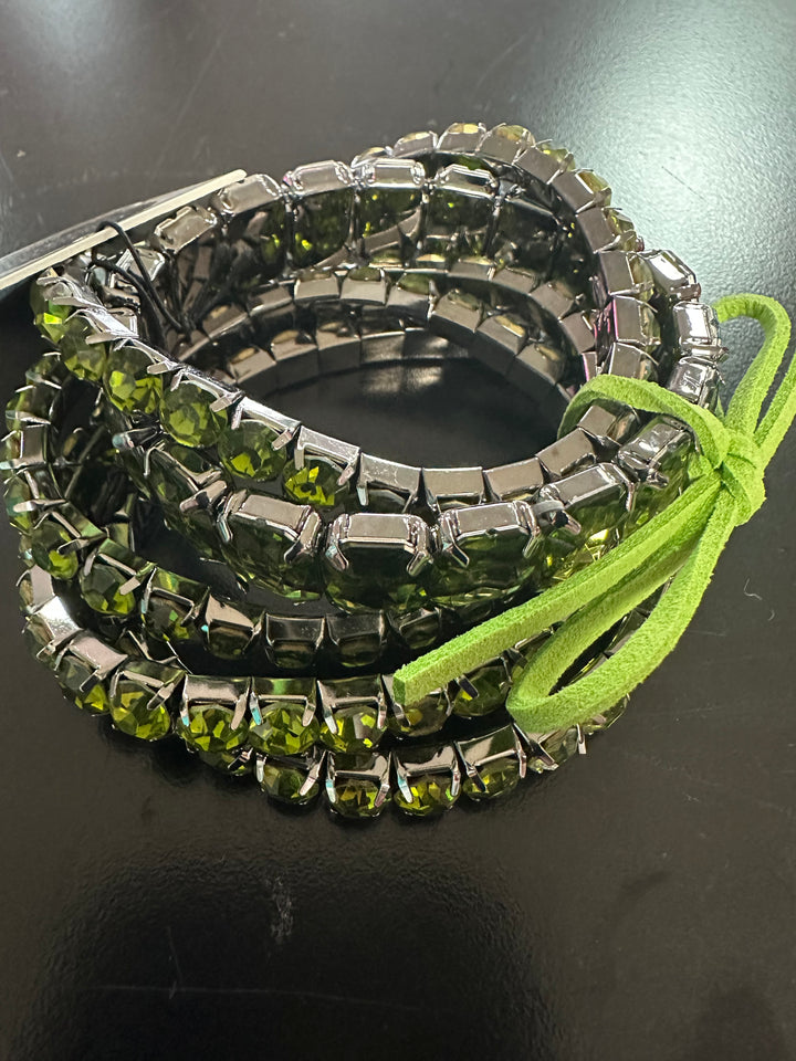 Rhinestone Bracelet 5 Stack