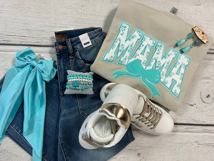 Floral Mama Patch Sweatshirt