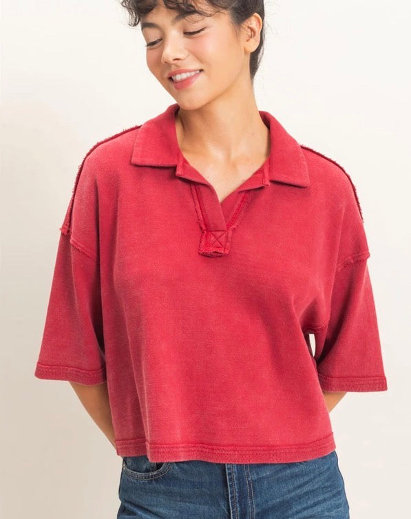 Becca’s Collared Top