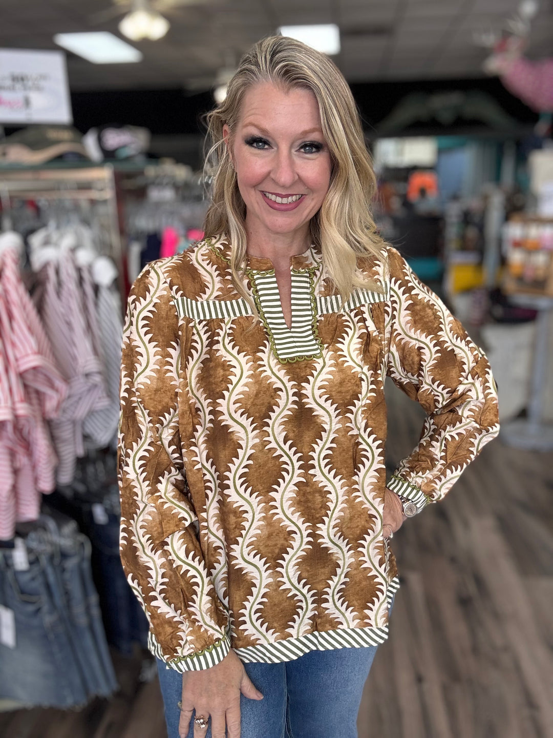 Olive Grove Charm Blouse