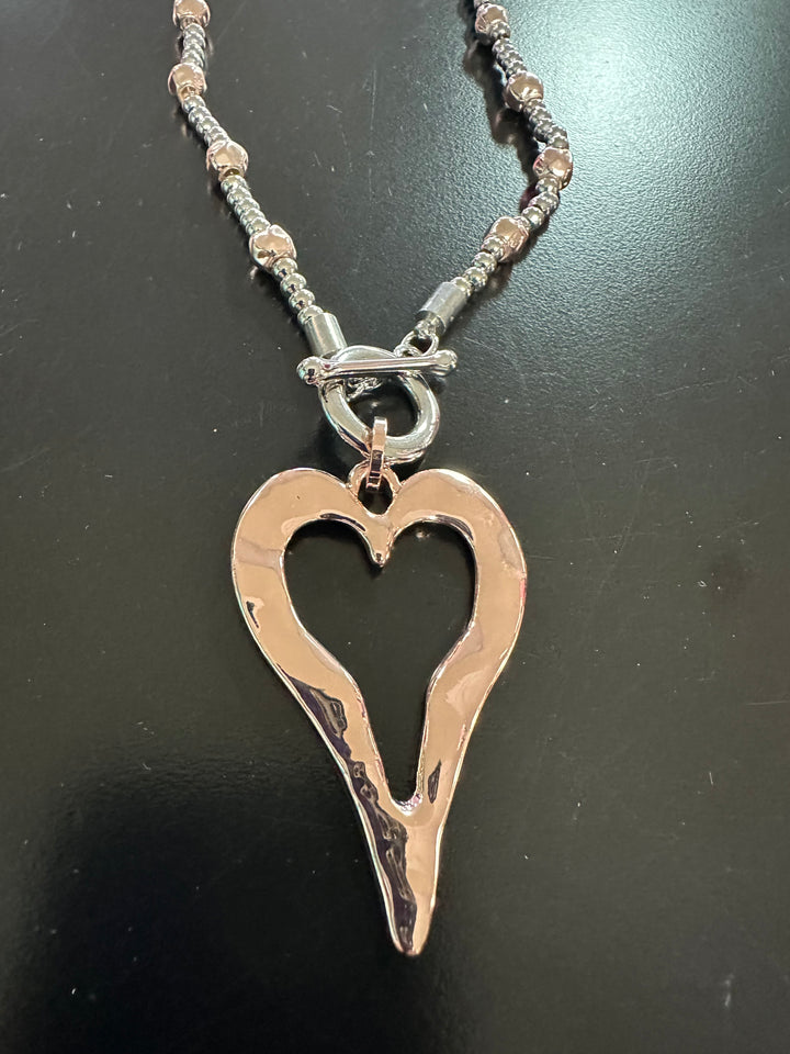 Heart Necklace & Earring Set