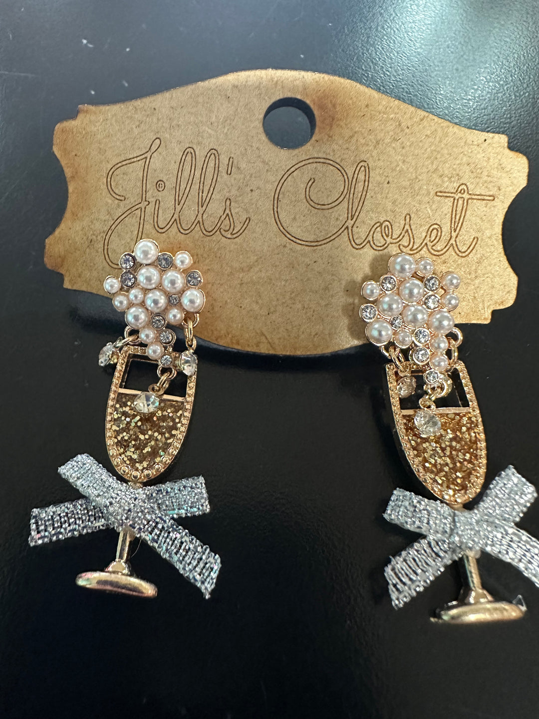Bubbly Champagne Earrings