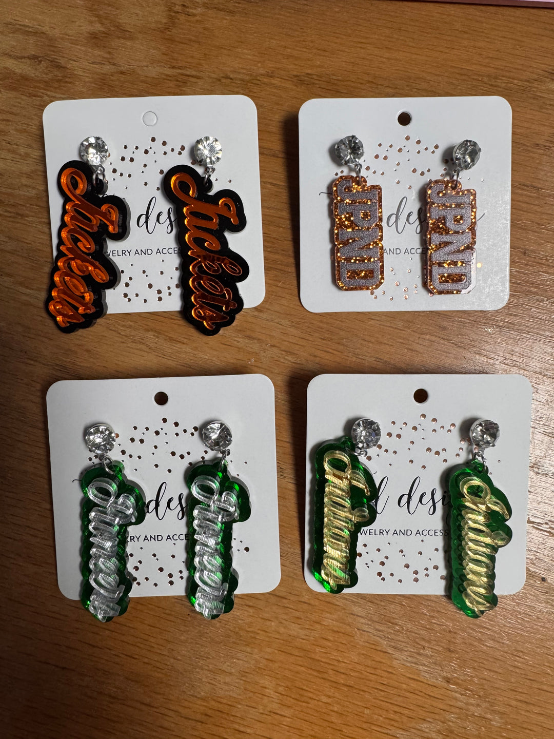 Rhinestone Mascot earrings