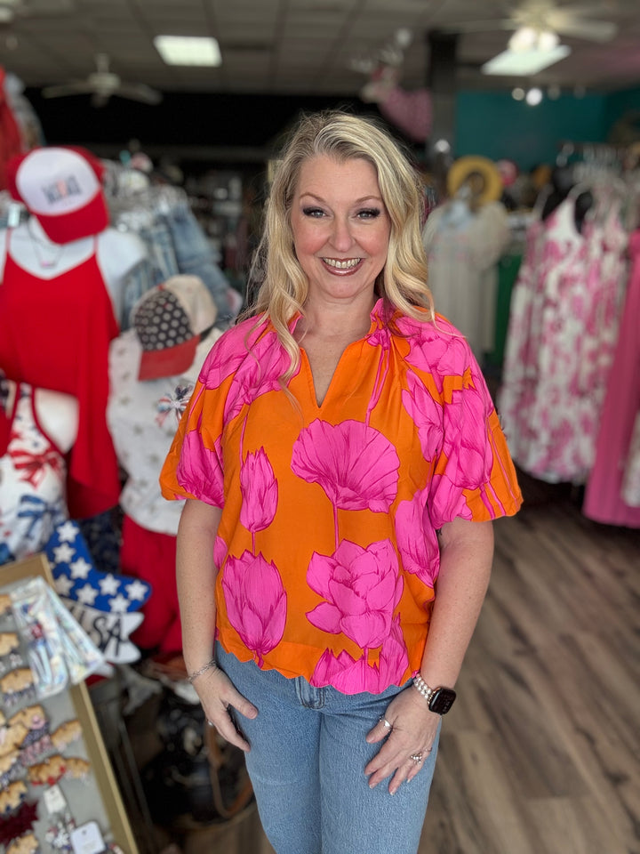 Big Poppy Blouse
