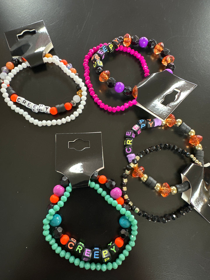 Halloween “Words” Bracelet pair