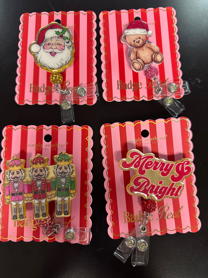 Christmas Badge Reel Holders
