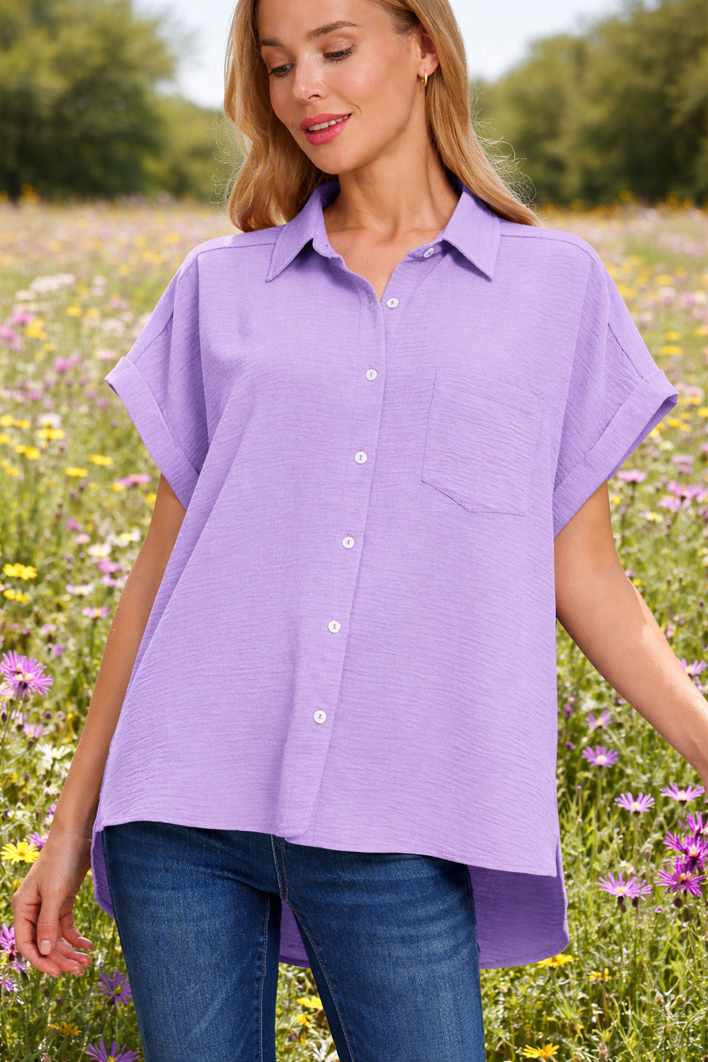 Classic Button Up Blouse