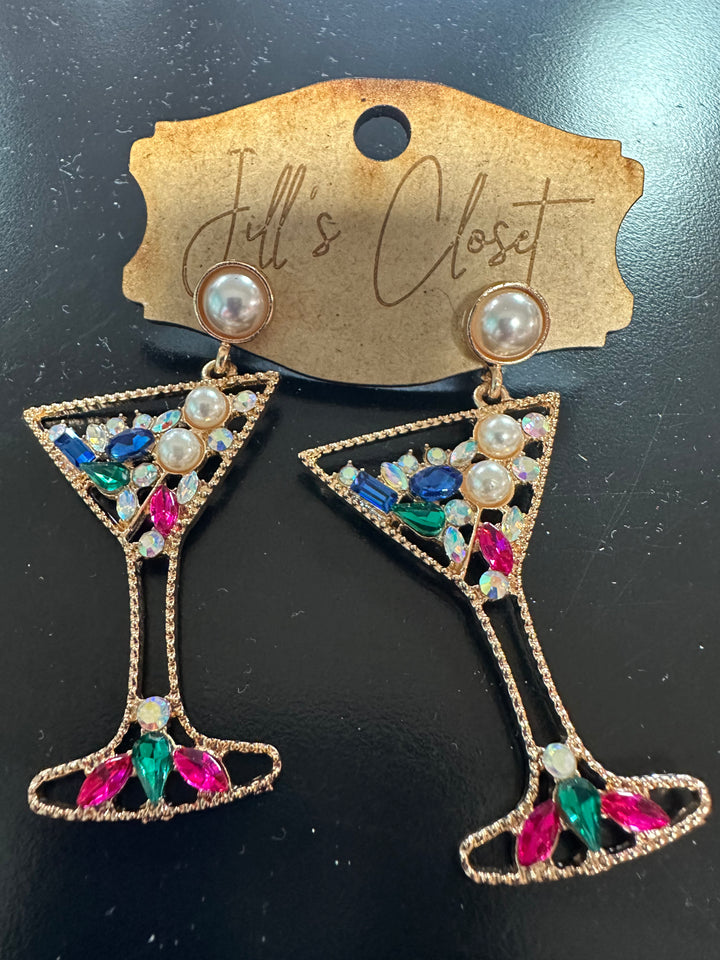 Cocktail glass Earrings