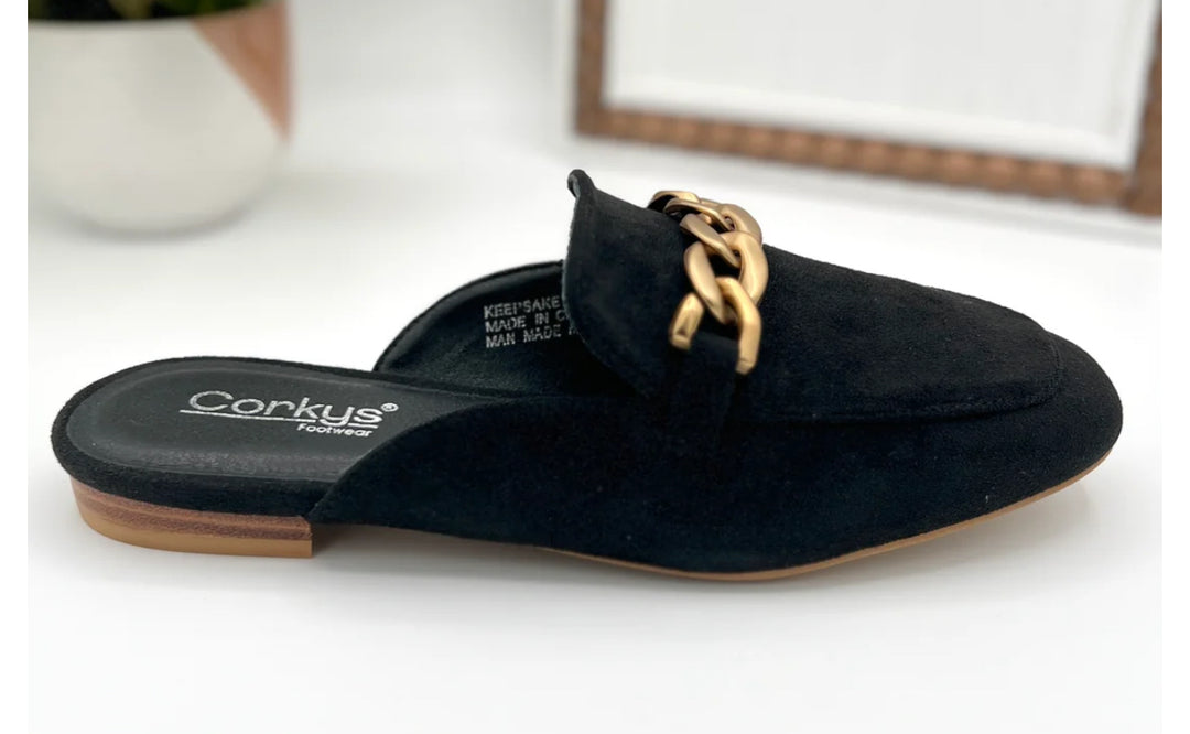 Corky’s Keepsake Mule Shoes.