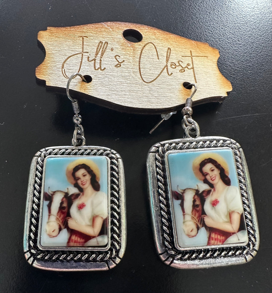 1940’s Cowgirl Earrings