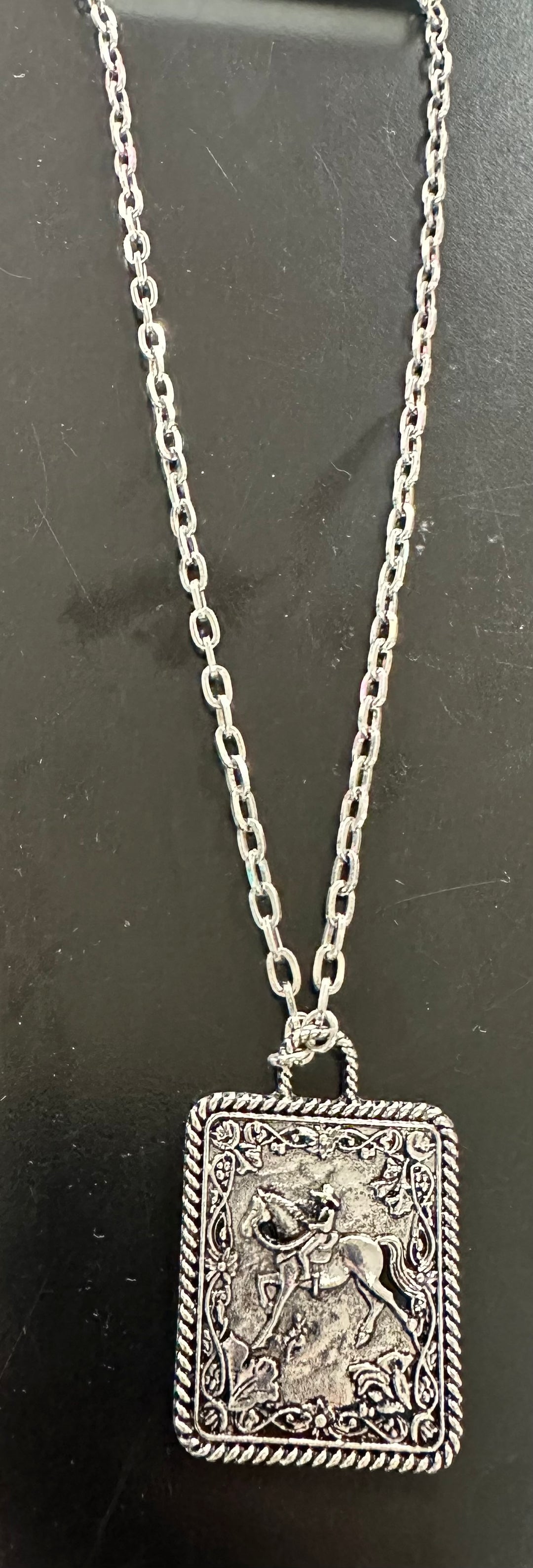 Cowboy pendant necklace