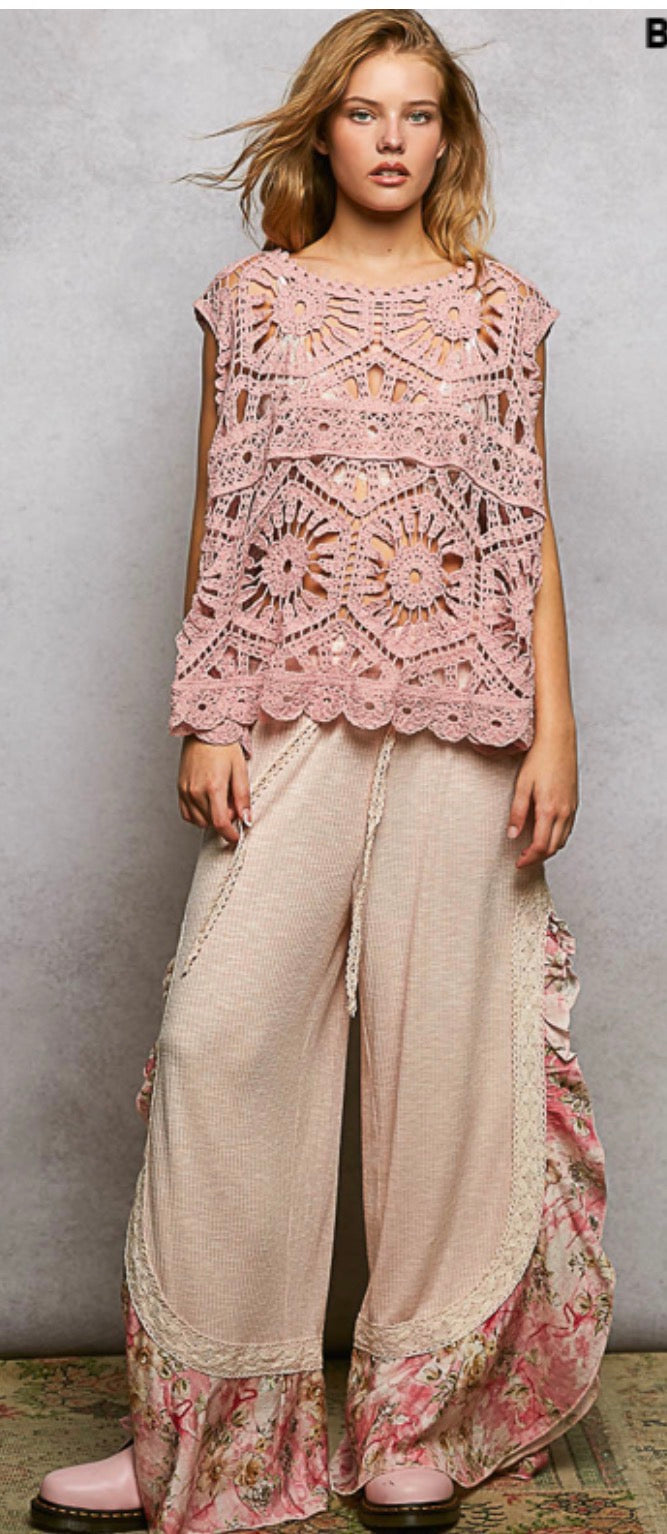 Crocheted Pink Top