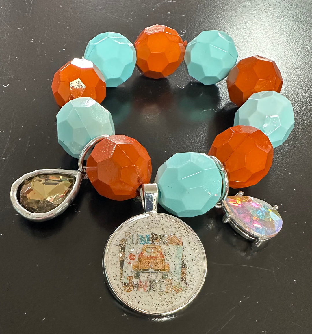 Pumpkin Junkie Chunky Bracelet