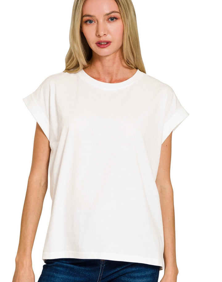Folded Sleeve T-Shirt