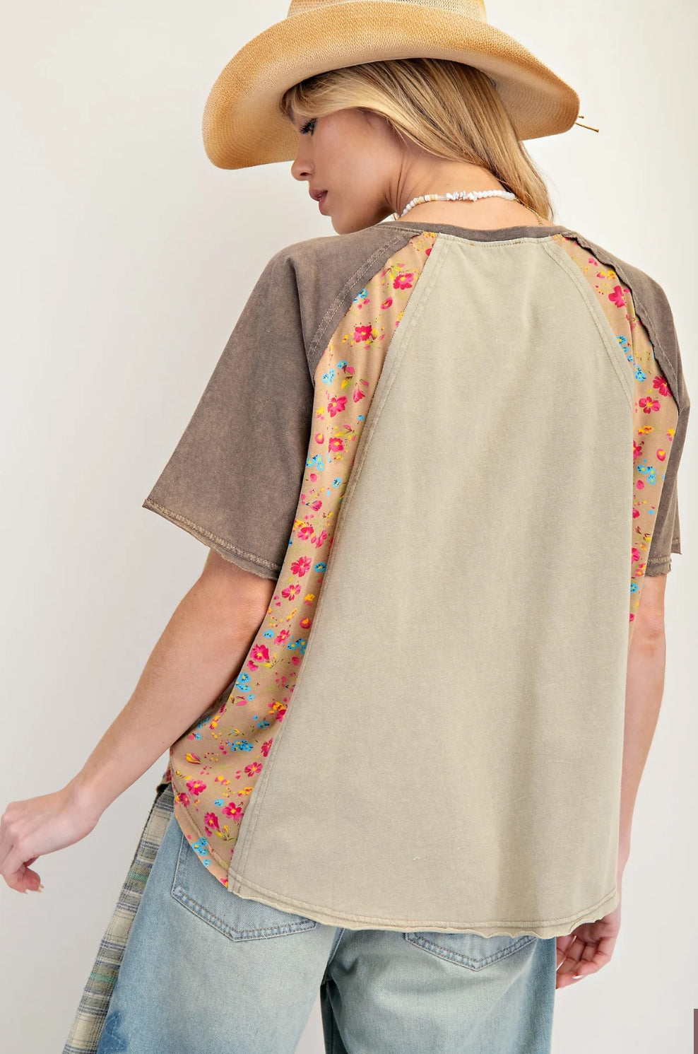 Vintage Calico Heart Top