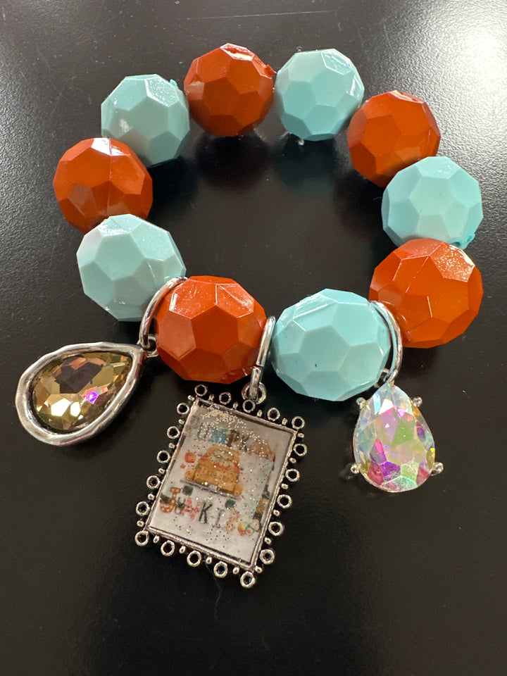 Pumpkin Junkie Chunky Bracelet