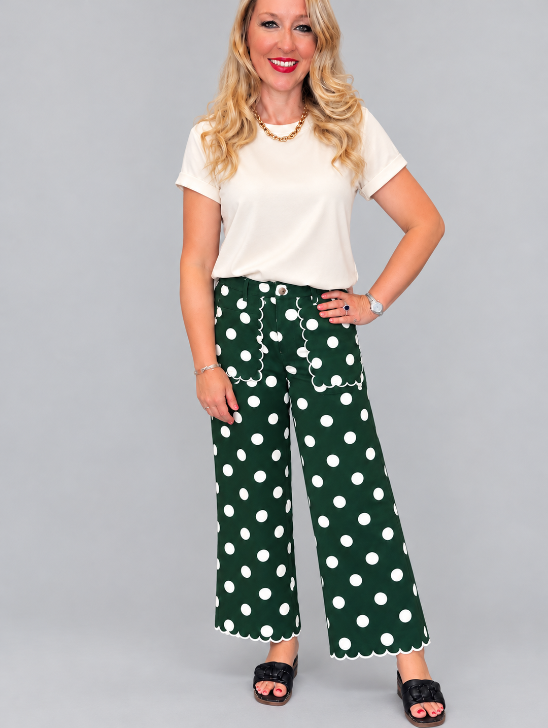 Pine Polkadot Pants