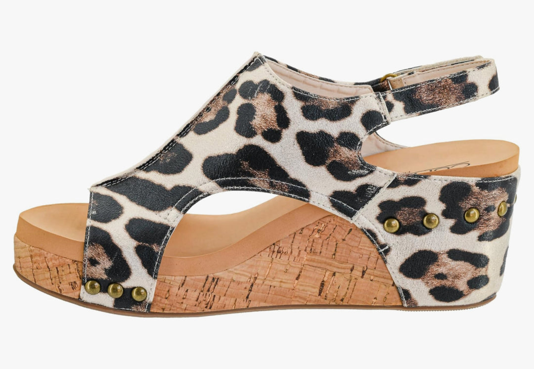 Corky’s Gold Leopard Carley Shoes