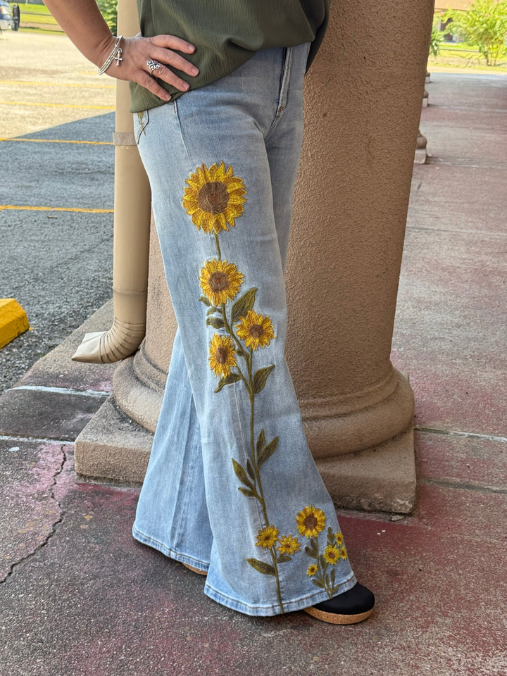 Kristi’s Sunflower Jeans