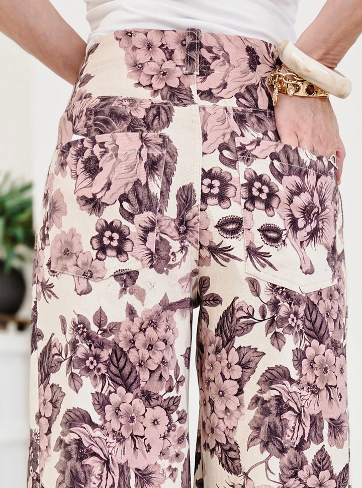 Fall Flowers Blush Jeans