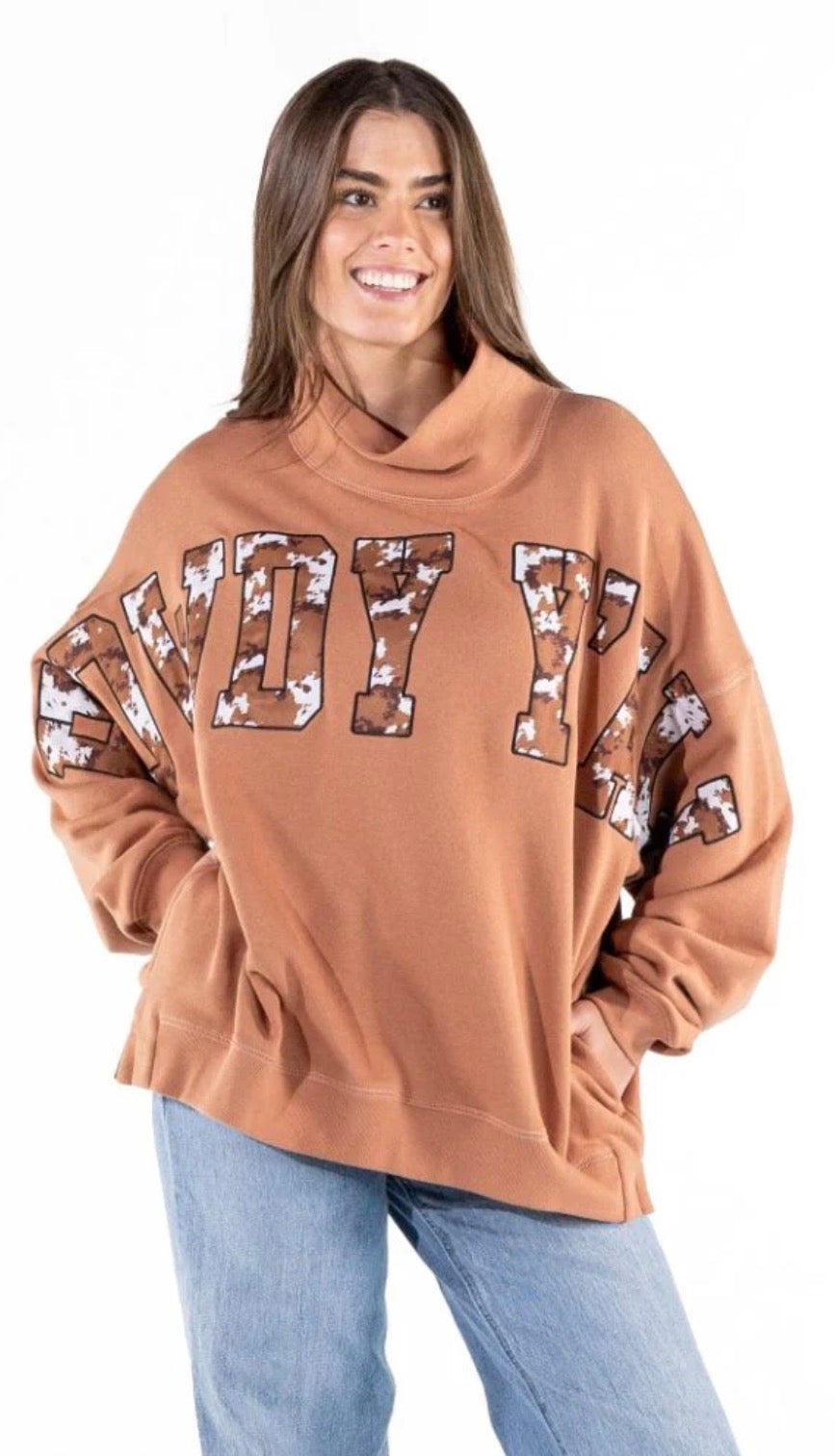 Howdy Ya’ll Mock Neck Sweatshirt