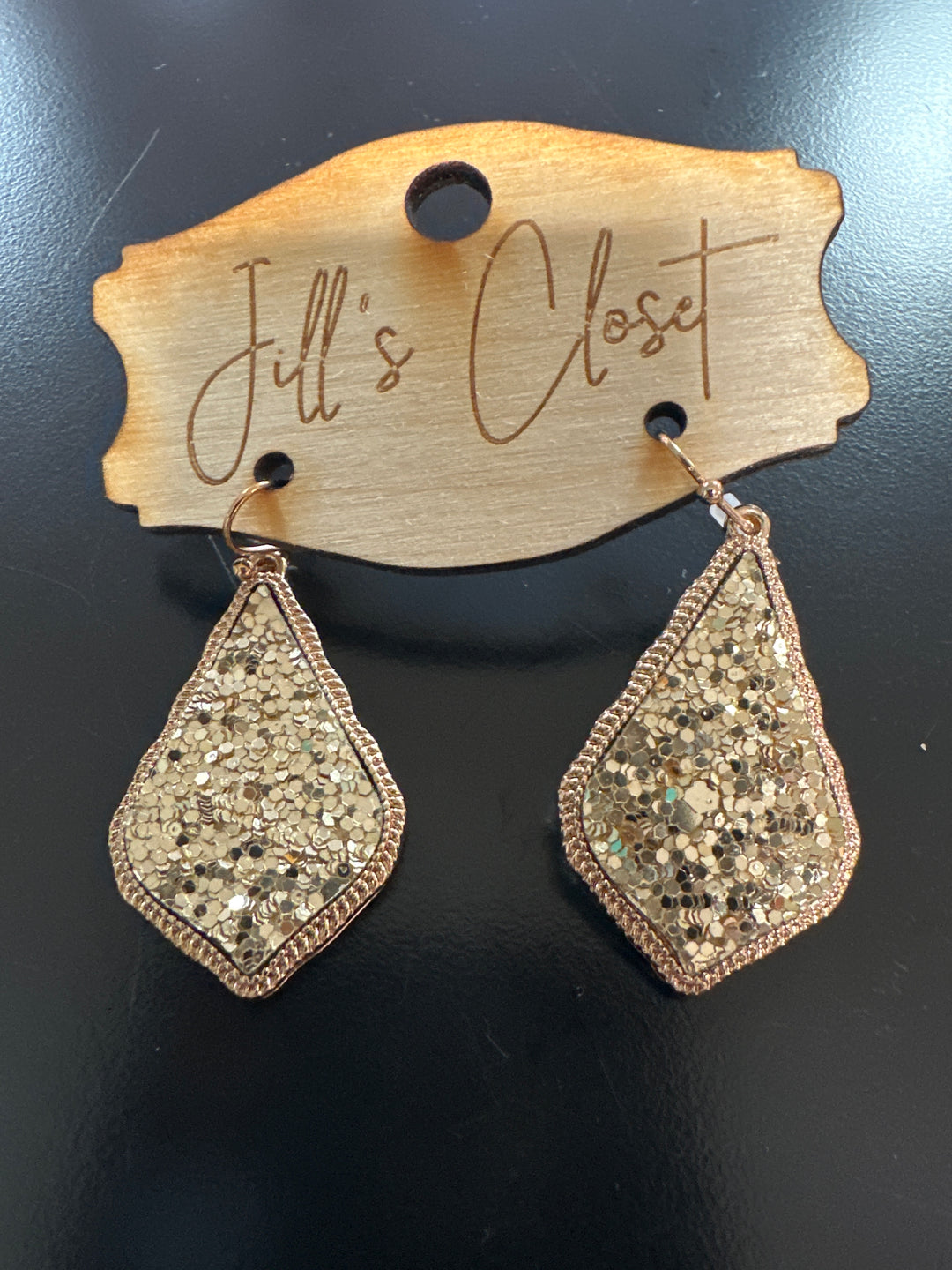 Glitter Drop Earrings