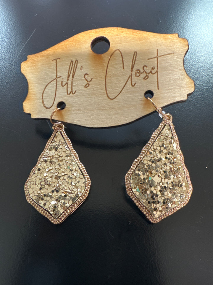 Glitter Drop Earrings