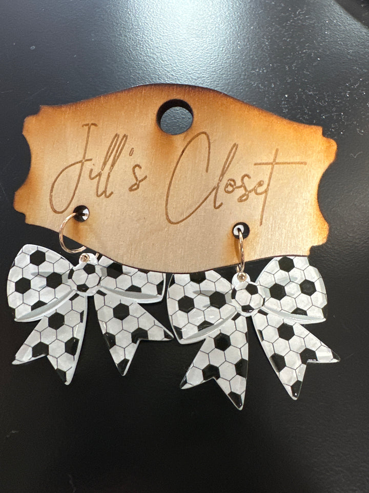 Small Sports Bow earrings