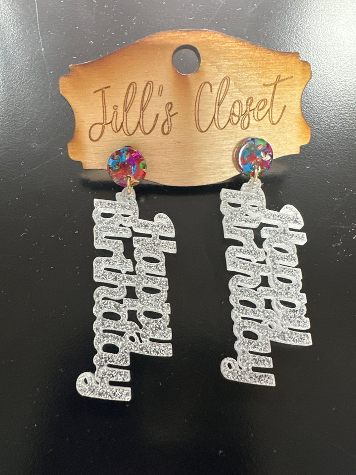 Happy Birthday Earrings